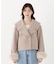 フェイクファー付きワイドカラーショートコート 26AW