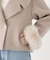 フェイクファー付きワイドカラーショートコート 26AW