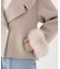 フェイクファー付きワイドカラーショートコート 26AW