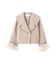 フェイクファー付きワイドカラーショートコート 26AW