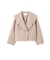 フェイクファー付きワイドカラーショートコート 26AW