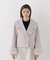 フェイクファー付きワイドカラーショートコート 26AW