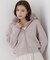 フェイクファー付きニットパーカー 26AW