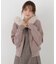 フェイクファー付きニットパーカー 26AW