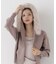 フェイクファー付きニットパーカー 26AW