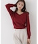 Vネック総針ニット 26AW
