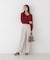 Vネック総針ニット 26AW
