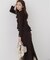 変形ペプラムニットセットアップ 26AW
