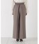 チェーンベルト付きワイドパンツ