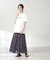 チェックチュールスカート