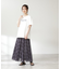 チェックチュールスカート