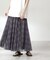 チェックチュールスカート
