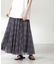 チェックチュールスカート