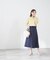 ドライタッチベルト付Aラインスカート《S Size Line》