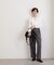 センタープレスベルト付ワイドパンツ《S Size Line》
