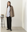 ムジハイウエストスラックスワイドパンツ