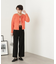 ムジハイウエストスラックスワイドパンツ