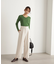 ムジハイウエストスラックスワイドパンツ