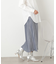 ベロアプリーツストレートスカート