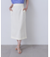 フラップデザイン麻調タイトスカート《S Size Line》