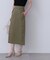 フラップデザイン麻調タイトスカート《S Size Line》