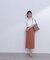 フラップデザイン麻調タイトスカート《S Size Line》