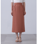 フラップデザイン麻調タイトスカート《S Size Line》