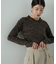 メローネックリブニット