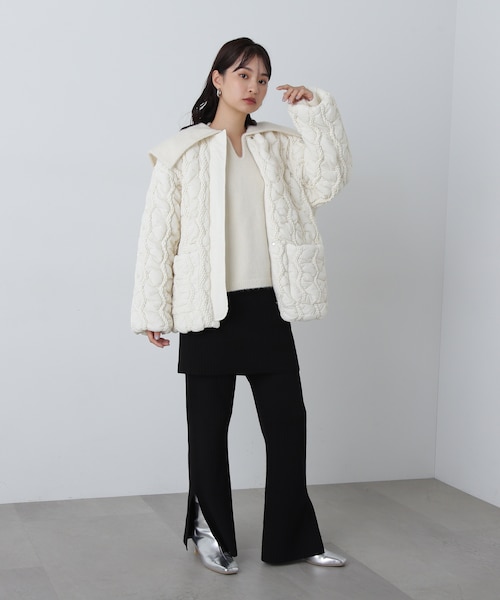 NATURAL BEAUTY BASIC キルティングロングコート M 楽天市場】【SALE／10%OFF】キルティングロングコート NATURAL