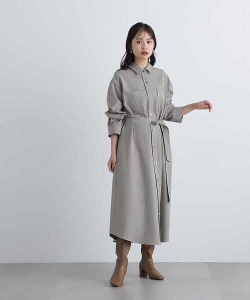 リボンベルト付シャツワンピース｜エヌドット ナチュラルビューティー