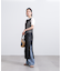 メッシュレイヤードニットワンピース