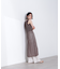 メッシュレイヤードニットワンピース