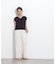総針Vネックフォルムニット