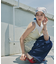 ライトオンスワイドデニムパンツ
