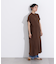 配色ボタンシャツワンピース