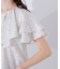 ラッフルドットブラウス