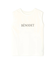フロッキープリントノースリーブTシャツ