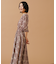 カシュクールフラワープリントワンピース