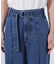 ベルテッドワイドデニムパンツ