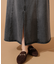 パネル切替デニムフレアスカート