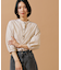 ラッフルカラーストライプブラウス《イエローストライプ：official site・ルミネエスト新宿限定》