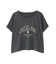 クロップドカレッジロゴTシャツ