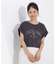 クロップドカレッジロゴTシャツ