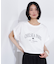 クロップドカレッジロゴTシャツ
