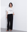 クロップドカレッジロゴTシャツ