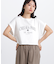 クロップドカレッジロゴTシャツ