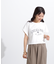 クロップドカレッジロゴTシャツ