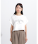 クロップドカレッジロゴTシャツ