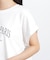 クロップドカレッジロゴTシャツ
