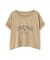 クロップドカレッジロゴTシャツ